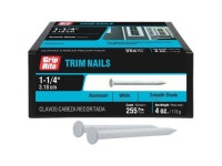 White Aluminum Trim Nail (4 Oz.) 114ATRMW4 - Newegg.com Grip-Rite 1-1/4 In. 12.5 Ga. White Aluminum Trim Nail (4 Oz.)... 