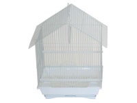 YML A1314MWHT House Top Style Small Parakeet Cage, 13.3 x 10.8 x 17.8 - Newegg.com