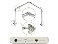 Maidenhair 13/16 inch 4-Sided Bay Window Curtain Rod 28-48 - Satin Nickel - Newegg.com