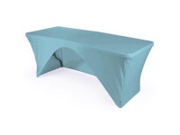LA Linen Rectangular Open Back Spandex Tablecloth, 72 by 30 by 30-Inch, Blue Light - Newegg.com
