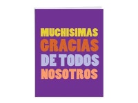 NobleWorks, Big Muchas Gracias - Large Group Thank You Card in Spanish (8.5 x 11 Inch) - Gratitude, Appreciation Gift J3242TYG-US... 