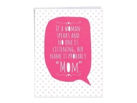 NobleWorks, If A Woman Speaks - Jumbo Sarcastic Mothers Day Card (8.5 x 11 Inch) - Funny Gift for Moms from Kids J3135MDG-US... 