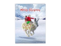 Big Kids Christmas Greeting Card (8.5 x 11 Inch) - Jumbo Holiday Pun, Magical Fun - Patterned Animals Rabbit J2940HXSG - Newegg.com