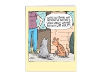 Present - Funny Jumbo Birthday Card for Mom, Wife (8.5 x 11 Inch) - Cute Cat Notecard, Cartoon Womens Gift J3286BDG-US - Newegg.com