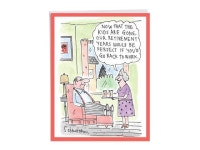 NobleWorks, Back To Work - Jumbo Funny Retirement Card (8.5 x 11 Inch) - Husband Retirement, Cartoon Farewell Notecard J3298RTG... 