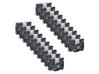 20PK Black on White Label Tape TZ TZe 241 TZ241 TZE241 3/4 for Brother PT-2030 - Newegg.com