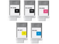 Refurbished: 5 Pfi-107 ink cartridge fit Canon imagePROGRAF 670 680 685 770 780 785 - Newegg.com
