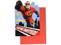 amscan Disney/Pixar Incredibles 2 Postcard Invitations, Party Favor, 8 Ct. - Newegg.com