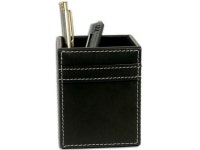 Dacasso A1210 Rustic Leather Pencil Cup - Newegg.com