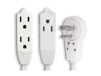 com Maximm Cable 6 Ft 360° Rotating Flat Plug Extension Cord/Wire, 16 AWG Multi 3 Outlet Extension Wire, 3 Prong... 