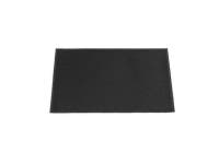 Dacasso H1147 17 in. x 12 in. Rectangular Black Leatherette Placemat - Newegg.com