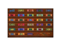 Area Rug Two Sided Reversible ABC Alphabet Train Learning Nursery Classroom Carpet Game Room Design 4 7 Feet 9 Inch X 10 Feet... 