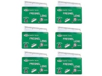 6 Pack Credit Card Size Magnifier Ruler Fresnel Lens Fire Starter Compact Plastic Magnifying Glass Wallet Pocket Magnifier for... 