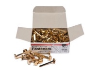 Fasteners, Round Head, Brass Plated, 1-1/2 Inch Shank, 12 Mm Head, 100-Pack (6R-Bp) - Newegg.com