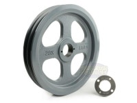 Cast Iron 10.75 2 Groove Dual Belt B Section 5L Pulley 1-3/8 Sheave Bushing - Newegg.com Cast Iron 10.75&#34; 2 Groove Dual... 