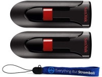 SanDisk Cruzer Glide 128GB Flash Drive (2 Pack) USB 2.0 Port Jump Drive Pen Drive (SDCZ60-128-B35) Bundle with (1) Everything But... 