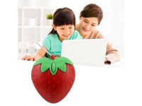 Cute Mini Strawberry Computer Mouse Portable Small Mause PC Mice Optical 3D Computer Fruit Shape Gift For Laptop P1J2 - Newegg.com