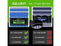 GearIT Cat 6 Ethernet Cable 3 ft (10-Pack) - Cat6 Patch Cable, Cat 6 Patch Cable, Cat6 Cable, Cat 6 Cable, Cat6 Ethernet Cable... 