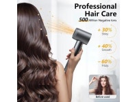 Hair Dryer, 160000 RPM Professional High-Speed Blow Dryer 500 Millions Negative Ionic Care Hair Dryer for Fast Drying, Low Noise... 
