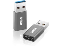 1 USB A to USB C Adapter XAOSUN One-Sided SuperSpeed Data Sync & 100W Fast Charging - Compatible with Laptop PC Charger Power... 
