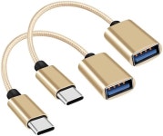 USB C to USB Adapter USB Type C Male to USB 3.0 Female OTG Cable Compatible with MacBook Pro/Air 2019 2018 2017, Galaxy S20 S20... 