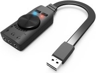Virtual 7.1 Channel Sound Card GS3 Black Converter Adapter External USB Audio 3.5mm Headset Stereo For PC Notebook Desktop... 