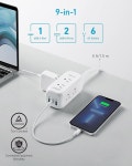 Anker 332 USB C Power Strip Surge Protector(300J),6 Outlets and 20W Power Delivery for iPhone 14/13, 3-Side Outlet Extender,5ft... 