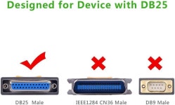 ESTONE USB To DB25 Parallel Printer Adapter Cable, Male to Female Connector IEEE 1284 Converter-1meter/3.3ft - Newegg.com