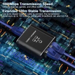 Ethernet Splitter 1 to 2 Out, 1000Mbps High Speed, Gigabit Network LAN Adapter for Cat 5/6/7/8 Cable, with USB Power Cable [2... 