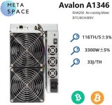 New Avalon A1346 116TH/s Bitcoin Miner 3300W BTC Asic Miner Avalon Miner A1346 116T BTC Crypto Machine BTC Mining Better Than... 