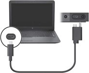 Thunderbolt 3 Cable: Custom End (Ac+Usb Type-C To Usb Type-C) For Hp Part Number: 843011-001 - Newegg.com