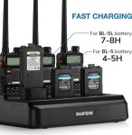 BAOFENG UV-5R Six Way Charger Multi Unit Charger Station for BF-F8HP UV-5R+ UV-5RE UV-5RTP UV-5X3 Walkie Talkie and Battery... 