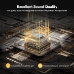MAONO Podcast Microphone, USB Computer Mic for PC with Software, Boom Arm and Professional Sound Chipset for Singing, Recording... 