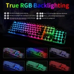 Keyboard, Programmable RGB Backlit, Blue Switches - Clicky, Detachable USB-C Cable, Retro 104 Keys for Mac, PC, White - Newegg.com
