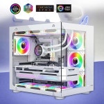 UPSIREN UF1-4Pro 120mm Case Fan (Black), ARGB Double Halo Light Effect, Shock Absorption and Low Noise, Support Motherboard Light... 