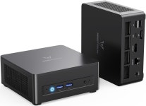 MINISFORUM DeskMini UM690 Slim Mini PC AMD Ryzen 9 6900HX Small PC, 32GB DDR5 RAM+1TB PCIe4.0 SSD, HDMI/DP/USB4 Outputs, 2.5G LAN... 