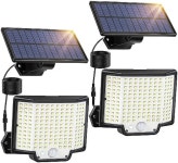 Outdoor Lights 3 Modes, Split Solar Powered Lights with Extension Wires, Security Lights for Yard Garden Garage, 2-Pack - Newegg.com