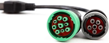 OBD to Type 2 Green9p J1939 and 6p J1708 Split Y Cable for Diesel Truck Diagnostics - Newegg.com