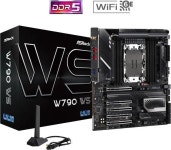 ASRock W790 WS Intel® W790 (LGA 4677) CEB workstation Extended ATX Motherboard 4 PCIe 5.0 x16, Dual Marvell AQUANTIA® 10 GbE... 