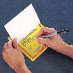ACCUFORM MHZW20EVC Hazardous Waste Label,Red/Yellow,PK100, MHZW20EVC - Newegg.com