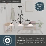 VAXCEL H0259 Monrovia 43.75-in Oil Rubbed Bronze 3-Light Linear Chandelier, - Newegg.com