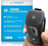 noxgear 39g Wearable Bluetooth Speaker, Magnetic Mini Clip-On, Waterproof Up to 15 Hours Playtime | Clip On Bluetooth, Wearable... 