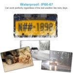 Car License Plate Frame Backup Camera Parking Sensor, 170 View Angle Universal IP67 Car License Plate Frame Camera, Vehicle... 