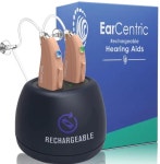 _Mega Brand EasyCharge Rechargeable Hearing Aids (Pair) for Seniors, Behind-The-Ear BTE Ear Aid PSAP digital Personal sound... 