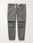 Gray Gym Tapered Stretch Cotton-Blend Twill Drawstring Trousers | BEAMS PLUS | MR PORTER