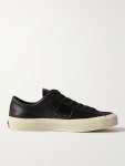 Black Cambridge Leather Sneakers | TOM FORD | MR PORTER