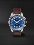 Blue Polaris Automatic Chronograph 42mm Stainless Steel and Leather Watch, Ref. No. 9028480 | JAEGER-LECOULTRE | MR PORTER