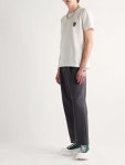 White Embellished Cotton-Jersey T-Shirt | ALEXANDER MCQUEEN | MR PORTER