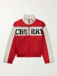 Red Pit Crew Logo-Print Padded Shell Jacket | CHERRY LA | MR PORTER