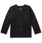 Black Collarless Denim Overshirt | Neighborhood | MR PORTER
